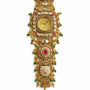 Royal Kashmiri Viral Bracelet Watch for Women – Traditional Ethnic Designer Stone Watch