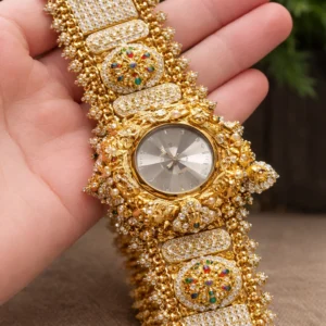 Royal Kashmiri Gold Pearl Watch